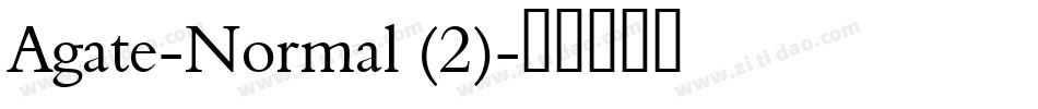 Agate-Normal (2)字体转换